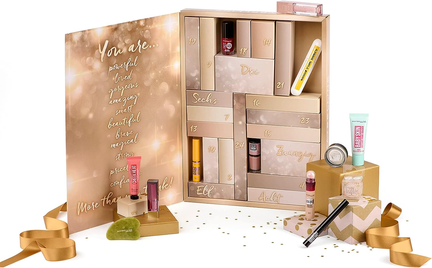 Maybelline Adventskalender 2023 Skönhetsöverraskningar!